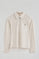 Nude polo shirt with contrast detailing and Rigby Go embroidery