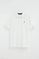 White short-sleeve polo shirt with Rigby Go embroidered logo