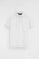 White cotton-linen polo shirt with Rigby Go embroidery