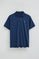Indigo-blue regular-fit polo shirt in T-shirt fabric with Rigby Go embroidery