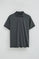 Stone-grey regular-fit polo shirt in T-shirt fabric with Rigby Go embroidery