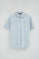 Light-blue short-sleeve polo shirt with Polo Club patch