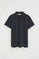 Navy-blue regular-fit polo shirt with Rigby Go embroidery