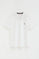 White regular-fit polo shirt with Rigby Go embroidery