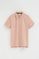Pale-pink regular-fit polo shirt with Rigby Go embroidery