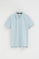 Light-blue regular-fit polo shirt with Rigby Go embroidery