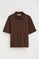 Chocolate polo shirt Polo Club with elbow-length sleeve