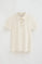 Nude polo shirt with Polo Club nautical buttons