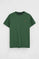 Bottle-green short-sleeve T-shirt with Rigby Go embroidery