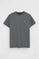 Asphalt-grey short-sleeve T-shirt with Rigby Go embroidery