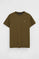 Dark-khaki short-sleeve T-shirt with Rigby Go embroidery