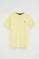 Light-yellow short-sleeve T-shirt with Rigby Go embroidery