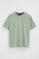 Pale-green short-sleeve T-shirt with loose fit and Rigby Go logo