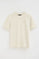 Nude micro-textured T-shirt with Polo Club patch