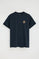 Navy-blue short-sleeve T-shirt with Polo Club nautical logo