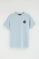 Light-blue short-sleeve T-shirt with Polo Club nautical logo