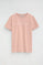 Pale-pink slim-fit T-shirt with Established 2012 Polo Club embroidery