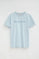 Light-blue slim-fit T-shirt with Established 2012 Polo Club embroidery