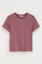 Retro-pink short-sleeve T-shirt with Polo Club rhinestones