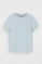 Light-blue short-sleeve T-shirt with straight fit and Polo Club rubberised logo