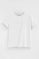 White short-sleeve straight-fit T-shirt with Polo Club rhinestones
