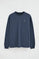 Denim-blue long-sleeve T-shirt with straight fit and Rigby Go embroidery