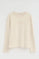 Cream long-sleeve T-shirt with Polo Club rhinestones