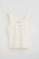 Nude tank top with slim fit and Rigby Go embroidery