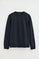 Navy-blue relaxed-fit sweatshirt with Rigby Go embroidery