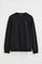 Black relaxed-fit sweatshirt with Rigby Go embroidery