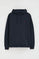 Navy-blue hoodie with Rigby Go embroidery