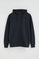 Navy-blue zipped hoodie with Rigby Go embroidered logo