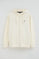 Nude zipped hoodie with Rigby Go embroidered logo