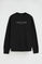 Black relaxed-fit sweatshirt with Established 2012 Polo Club embroidery