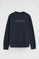Navy-blue relaxed-fit sweatshirt with Established 2012 Polo Club embroidery