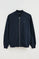Navy-blue bomber-neck sweatshirt Xin with zip and Polo Club logo