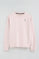 Pink regular-fit sweatshirt with Rigby Go embroidery
