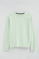 Pastel-turquoise regular-fit sweatshirt with Rigby Go embroidery