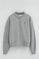 Grey-marl cardigan in sweatshirt fabric with Rigby Go embroidery