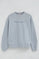 Light-blue boxy-fit sweatshirt with Established 2012 Polo Club embroidery