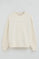 Nude round-neck regular-fit sweatshirt with Rigby Go embroidery