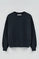 Navy-blue round-neck regular-fit sweatshirt with Rigby Go embroidery