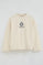 Nude straight-fit sweatshirt with Polo Club Nautic logo