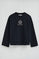 Navy-blue straight-fit sweatshirt with Polo Club Nautic logo