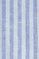 Blue cotton-linen striped shirt with Italian collar and Polo Club logo