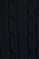 Navy-blue cable-knit jumper with zipped neck and Rigby Go logo