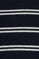 Short-sleeve striped jumper in navy blue and nude with Polo Club embroidery