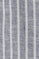 Blue cotton-linen striped shirt with regular fit and Polo Club embroidery