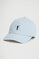 Light-blue six-panel cap with Rigby Go logo