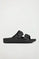 Black unisex double-buckle bio sandals Polo Club